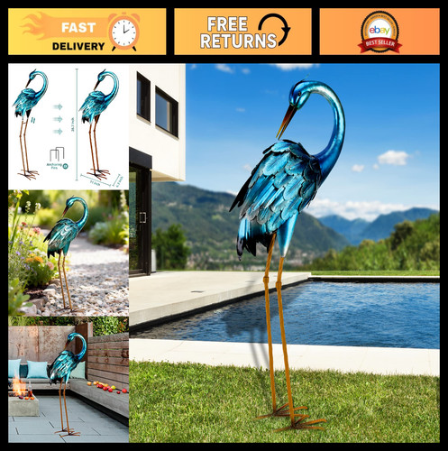 Large metal crane - crane, garden