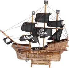 30cm black pirate - 30cm, wooden