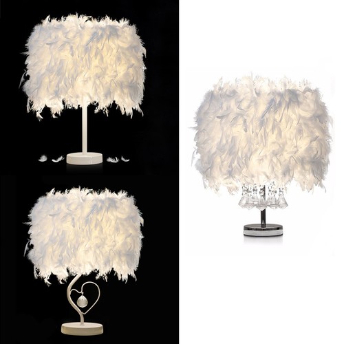 White fluffy feather shade - feather,