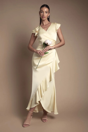 Coast lemon bridesmaid dress - bridesmaid,