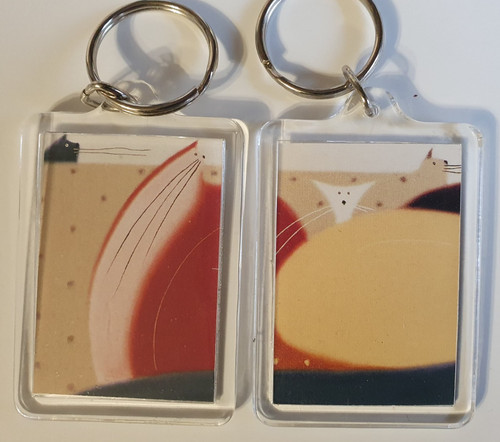 Cats and dogs keyrings - and, small