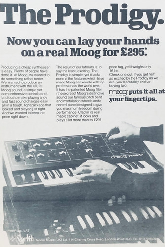 Moog 1980 original - moog, print