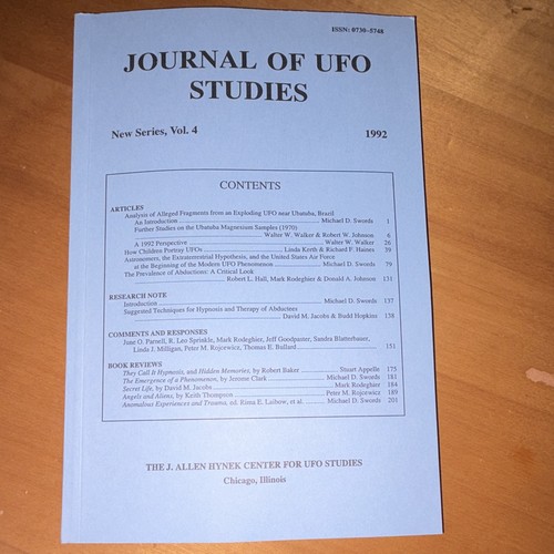 Journal ufo studies vol 4 - of,
