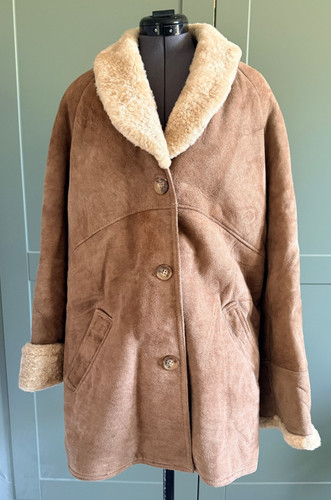 Vintage retro men sheepskin - vintage,