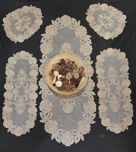 444 doilies 5pc set - 5pc,