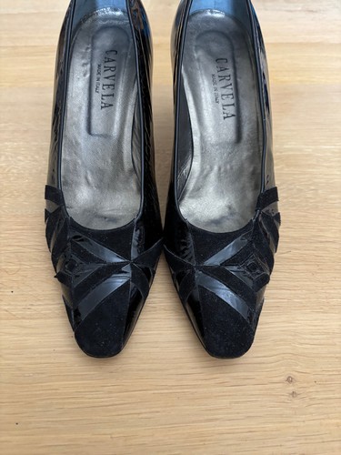 Carvela black patent suede - patent, &