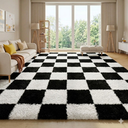 Fluffy rug large shaggy rugs - fluffy,