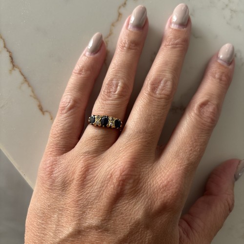 Antique sapphire and - antique,