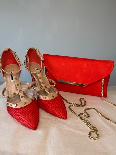 Dune london studded red - dune,