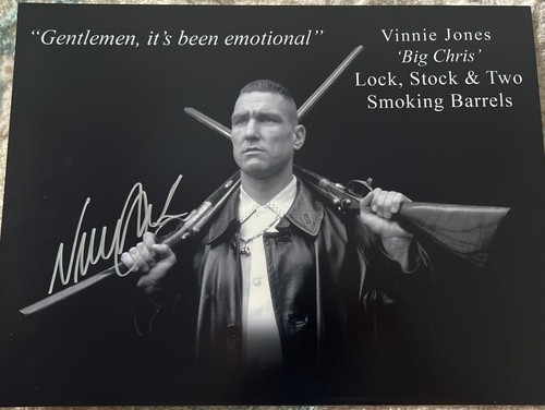 Vinnie jones signed photo - vinnie,