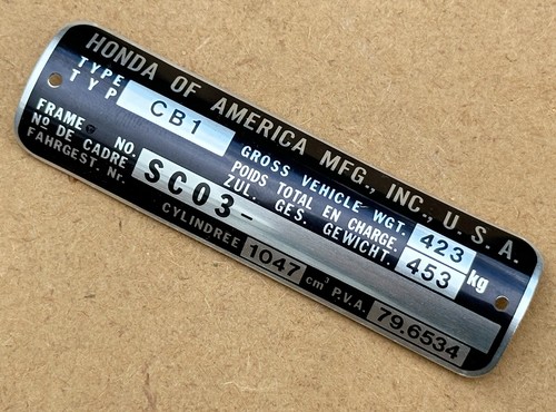 Nos genuine honda curved frame - curved,