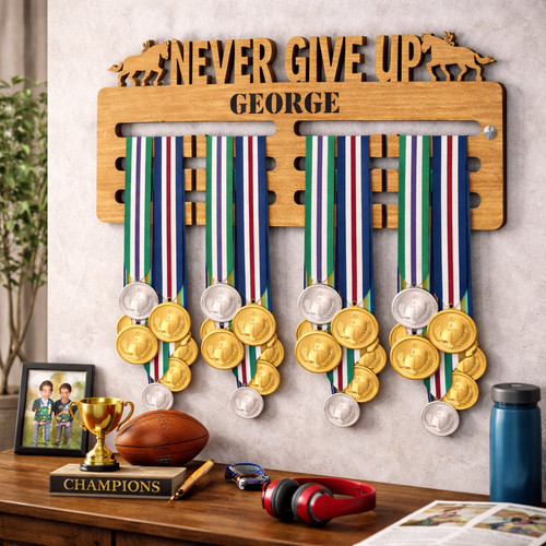 Personalised wooden medal - wooden,