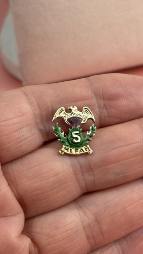 Scottish regiments tie tack - scottish,