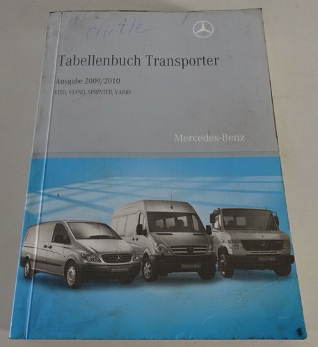 Table book mercedes benz vito - table,
