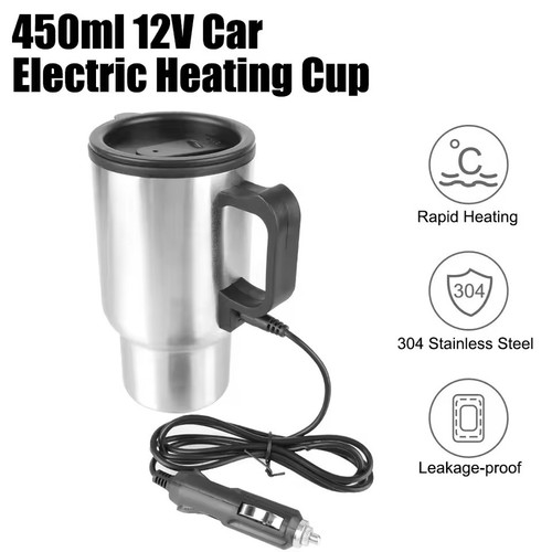12v steel electric travel mug - 12v,