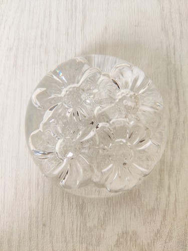 Vintage paperweight clear lead - vintage,