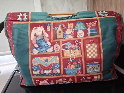 Vintage sewing knitting bag - vintage,