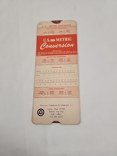 Vintage metric conversion - vintage,