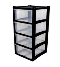 Large plastic drawers tower - large,