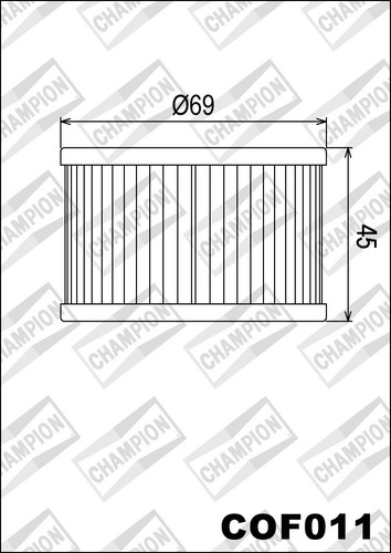 Cof011 champion oil filter - oil,