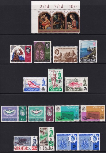 Gibraltar 1960s commemaratives - gibraltar,