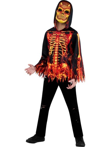 Kids fire devil skeleton - devil,