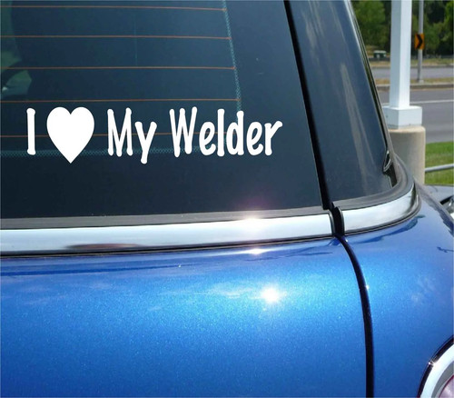 Love welder decal - welder, sticker