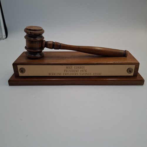 Vintage 1976 wooden gavel - vintage,