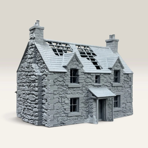 Derelict stone farmhouse - derelict,