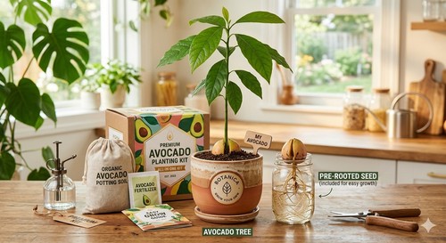 Large avocado tree full - avocado,