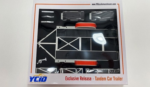 Scale tandem car trailer - tandem,
