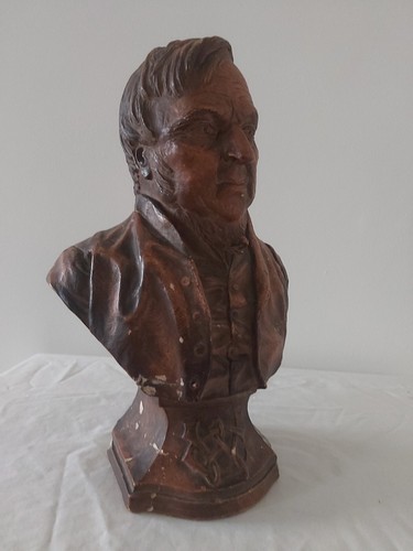 Antique terracotta bust eli - bust, by