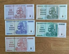 Zimbabwe billions set - zimbabwe, dollars