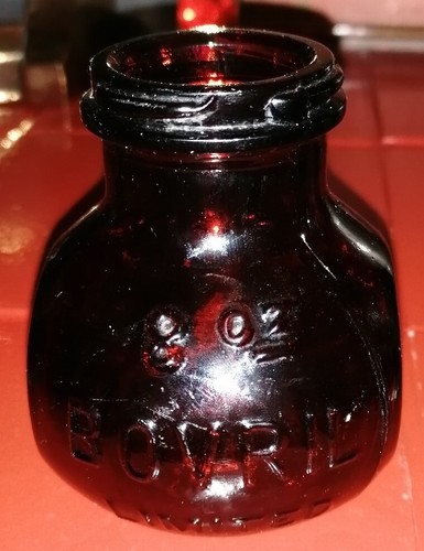 8oz brown glass - 8oz, jar,