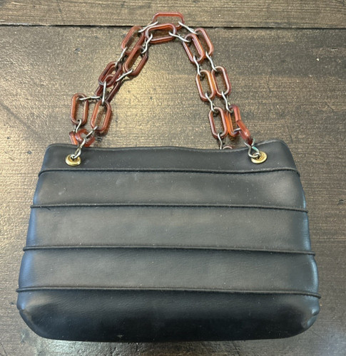 Vintage 1950 black leather - black,