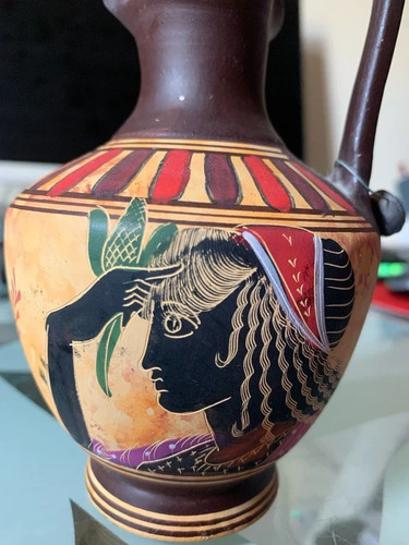 Vase greek ceramic clay hand - greek, ceramic/clay,