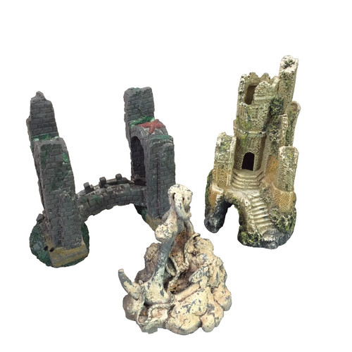 Castle cave bridge - fish, tank