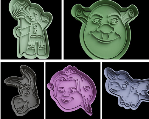 Shrek cookie cutters insert - shrek,