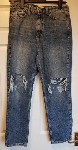 Denim blue jeans zip fly - denim,