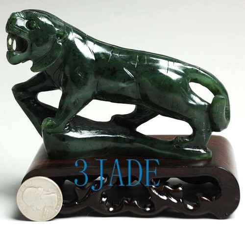Natural green nephrite jade - natural,