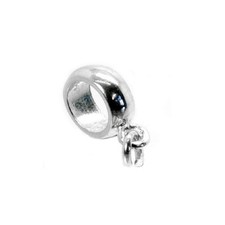 Sterling silver rounded dangle - rounded,