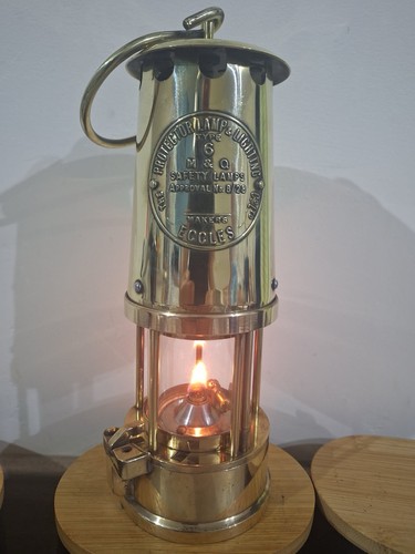 Eccles brass miners lamp - eccles, b/28