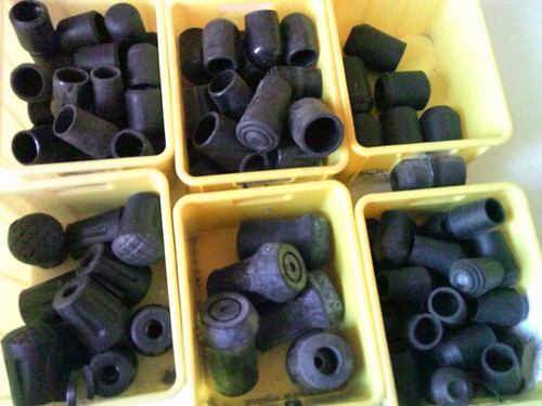 Black rubber ferrules for - ferrules,