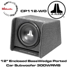 JL Audio CP112-W0v3 12" Enclosed BassWedge Ported Car Sub Subwoofer 300WRMS 12W0