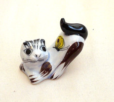 VINTAGE CHINA CAT FIGURE MEXICAN TONALI  2 1/2" x 3"