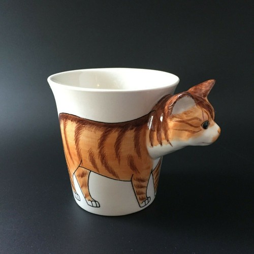 Hand painted orange tabby - 3d,