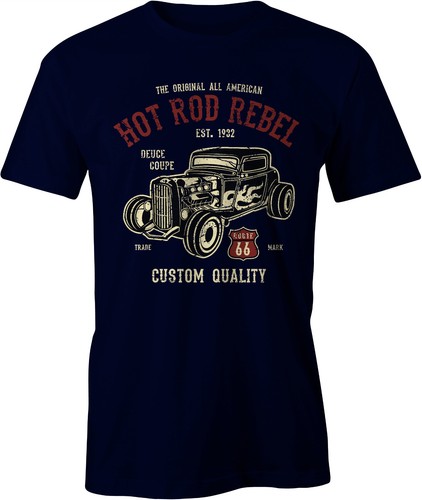 Hot rod rebel - retro, t