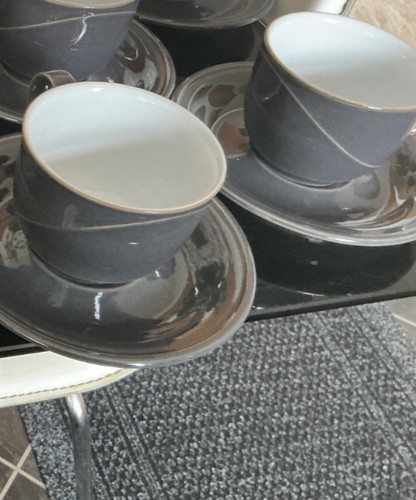 Denby saville grey cups - denby, 3