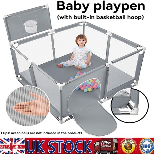 Baby playpen basketball - baby, hoop