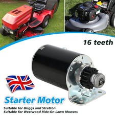 Lawn Mower Starter Motor 12V 16 Teeth For Briggs Stratton 112563 393499 499529 ~